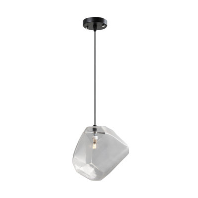 Datonye 1 - Light Matte Black Geometric Pendant
