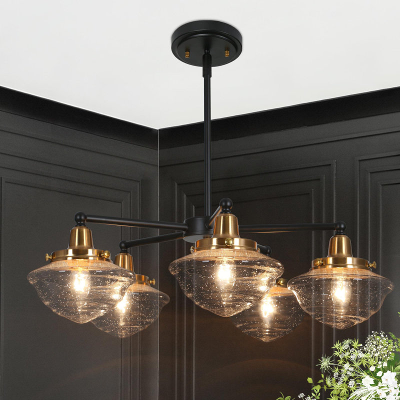Eugie Light Shaded Traditional Chandelier, 5 Lights