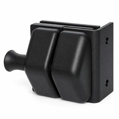 Wall Glass Gate Latch, Matte Black