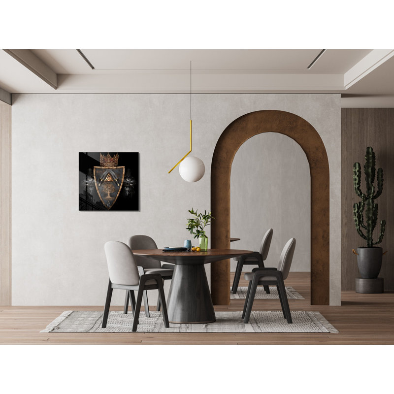 Peinture décorative en verre trempé, H 15,7 po x l 15,7 po