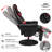 Inbox Zero Reclining Ergonomic Swiveling PC & Racing Game Chair with Footrest-1335901785