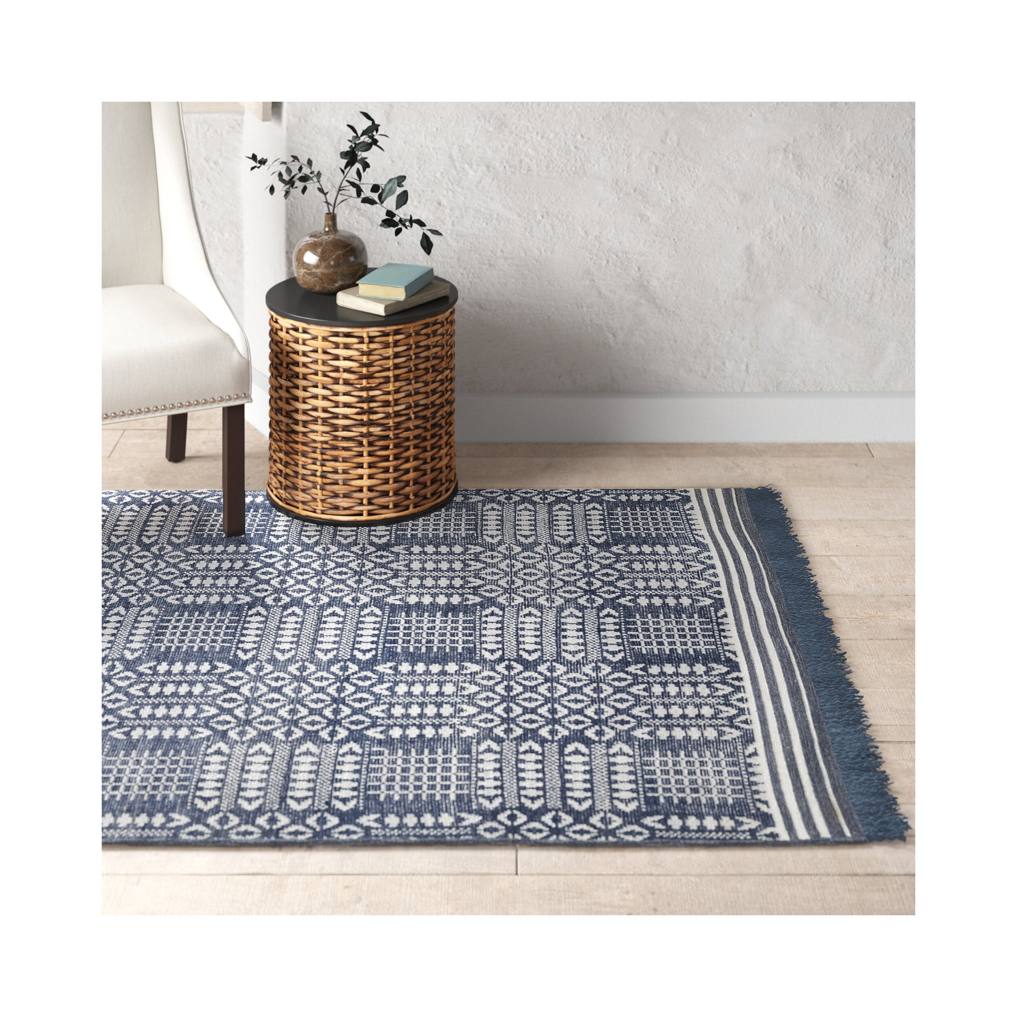 Handmade Rug, Rectangle 7'6" x 9'6"