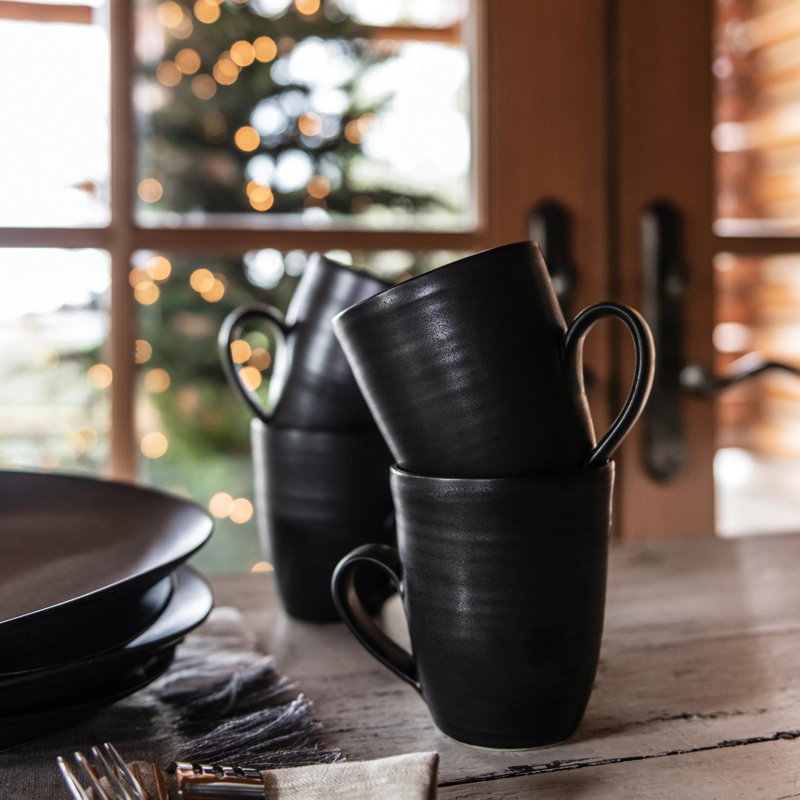 Barre Handmade Stoneware Coffee Mug, Slate