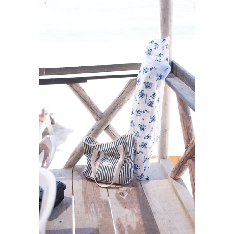 The Beach Bag, Navy/White