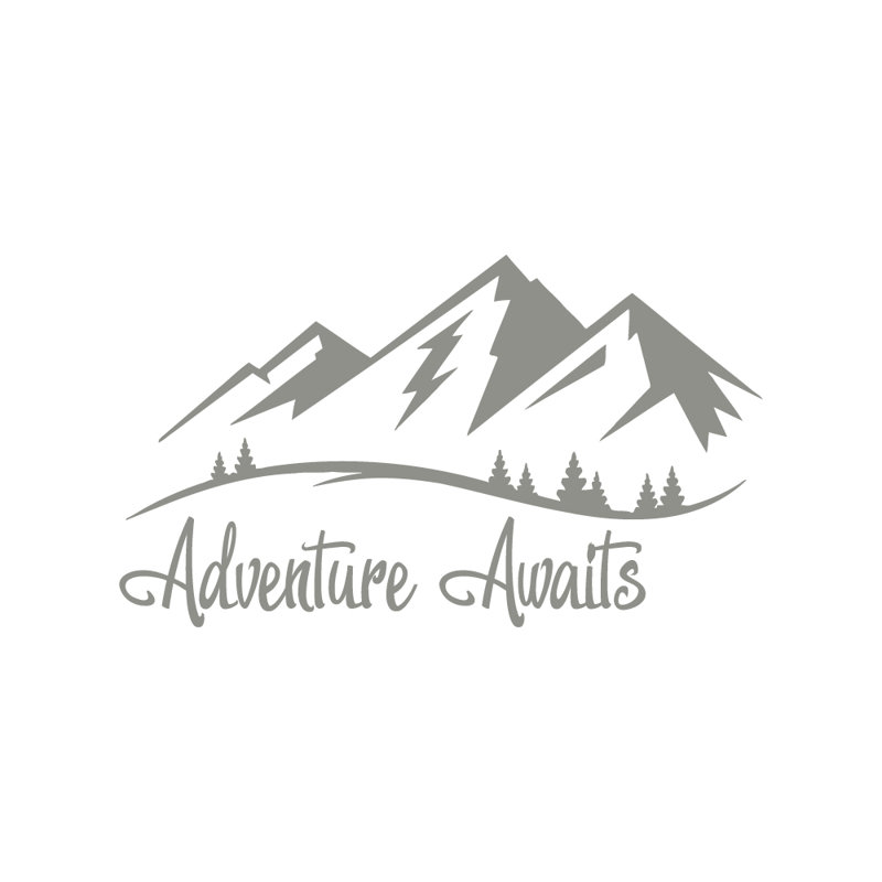 Adhésif décoratif aventure, Gris argenté