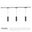 Remuda 81-in Gold dimmable LED Trilo Ceiling Kit-872468353