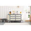 Lit double gris avec compartiment de rangement dissimulé. Matelas pliable pour une utilisation efficace. Ornement sophistiqué. Espaces latéraux intégrés. Et Scratch-. Options de blanc. L 76,4 po x l 108,3 po x H 42 po. Non