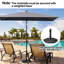 Parasol de marché rectangulaire sans base lestée 60 po x 106 po Boyland-913801462