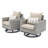 Sameko Amali 4 Piece Rattan Sofa Seating Group With Sunbrella Cushion Covers-70100240-31968858