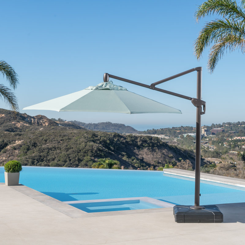 Parasol en porte-à-faux 10 pi Cassidey, Toile spa Sunbrella®