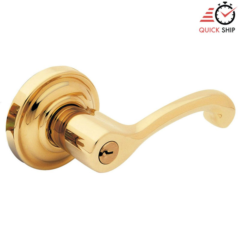 Classic Double Dummy Door Lever, Lifetime (PVD) Polished Brass