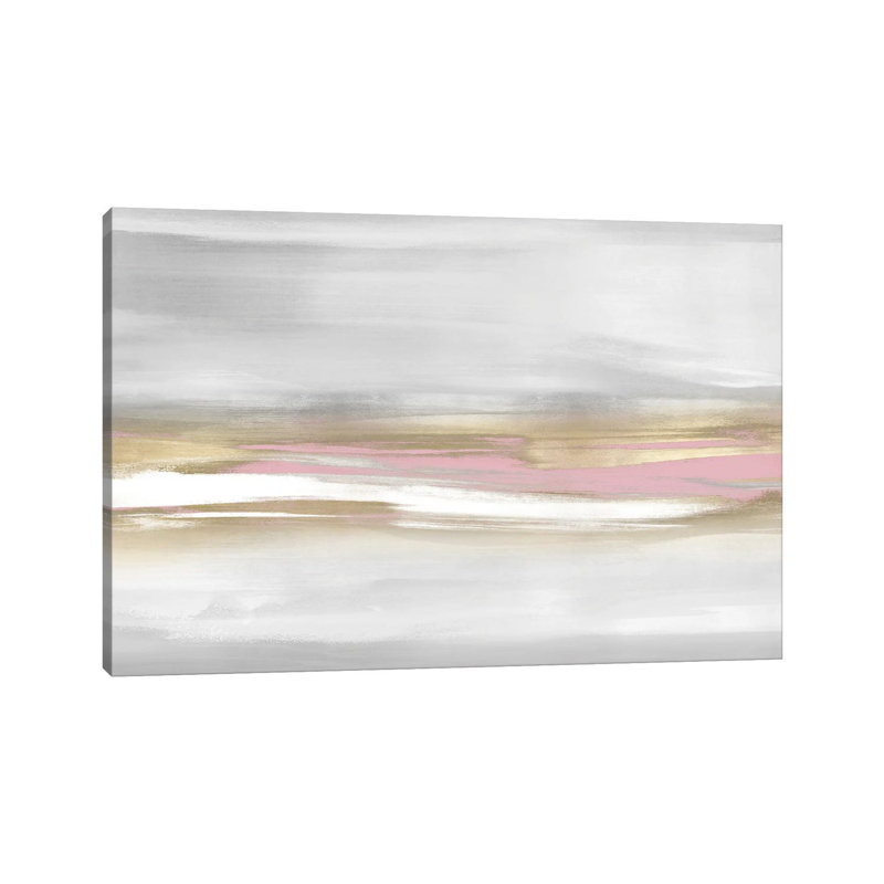 Highlight Pink Blush I by Jake Messina - Wrapped Canvas Painting, 30.48 cm H x 45.72 cm W