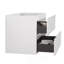Meuble-lavabo mural sans lavabo, blanc, avec deux tiroirs-793449840-793449842
