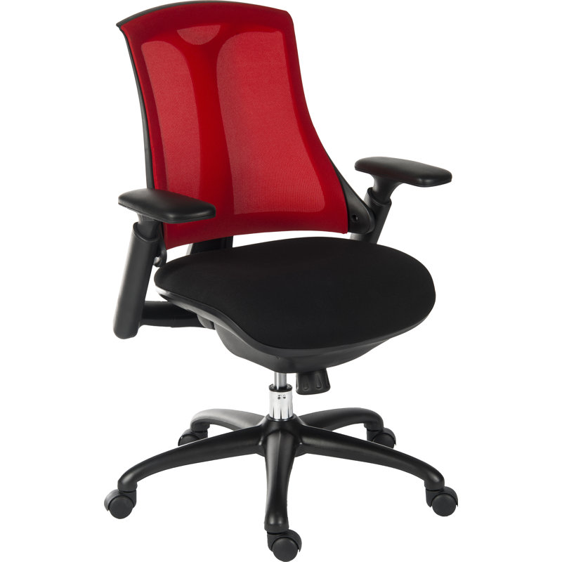 Mesh Executive Chair with Headrest, Red