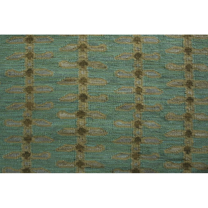 Scandinavian Wool Striped Area Rug, Rectangle 10' x 14'