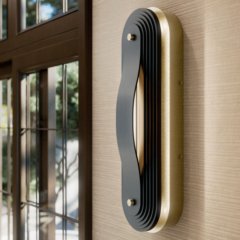 Tauri 17.5" Medium LED Wall Sconce in Champagne Bronze, 17.5" H x 5.25" W x 3.75" D, Champagne Bronze