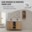 Meuble-lavabo autoportant 48 po avec double lavabo et support de rangement 48 po