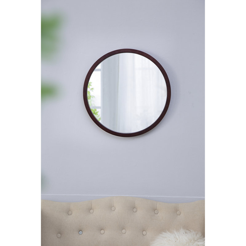 Miroir mural 20 po X, Noyer