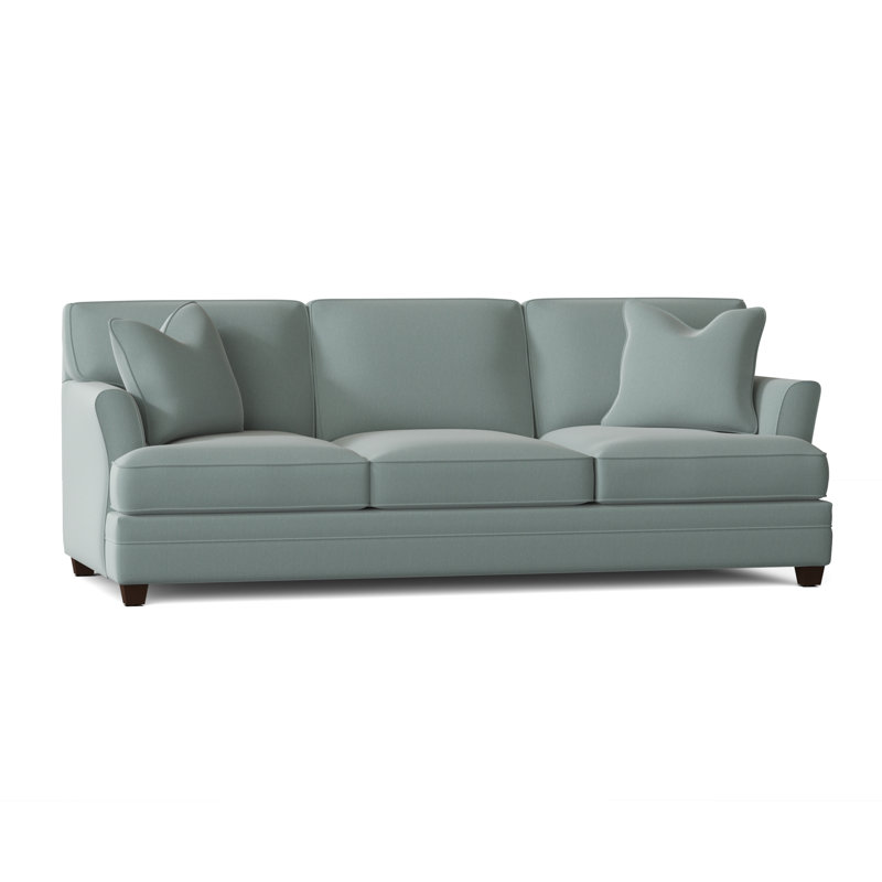 Harriss Upholstered 91'' Sofa, Canvas Spa Sunbrella® Canvas