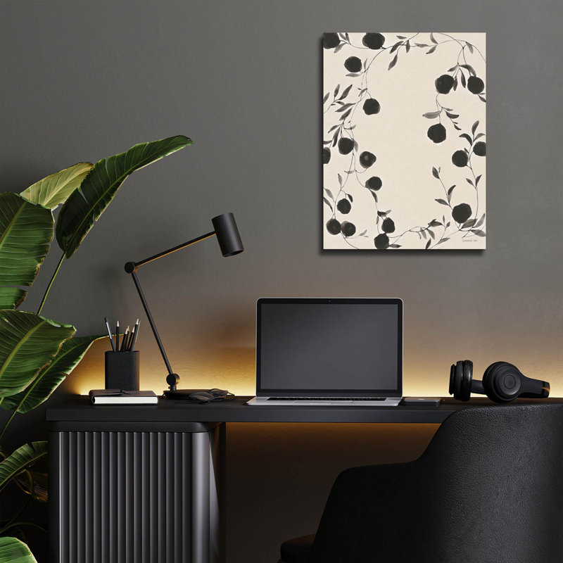 «Botanical Shadows 1 Beige» par Danhui Nai, art mural en verre acrylique, H 16 po x l 12 po x P 0,13 po