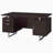 Weathered 2-Drawer Floating Top Office Desk-110644423