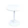 Ares Pedestal End Table in White