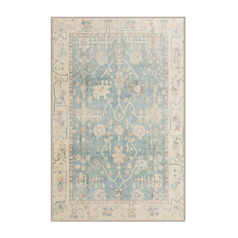 Tapis abstrait moderne 4326, Rectangle 4 pi x 6 pi