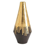 Gold Drip Vase-Lg