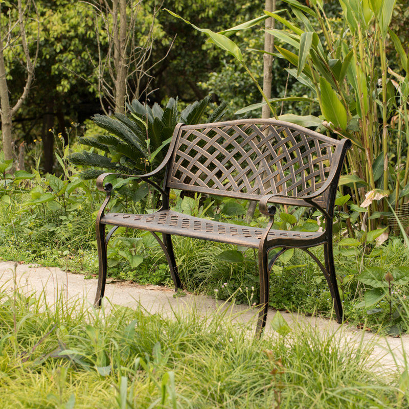 Banc de jardin en métal Nesma