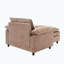 Fauteuil surdimensionné avec repose-pieds Chenille-301070738