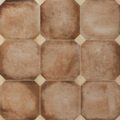 Laverton Octagon W/Taco 7-7/8 In. X 7-7/8 In. Porcelain Floor And Wall Tile