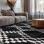 Tapis noir et blanc Modern Modern-773668605