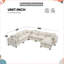 Plush 7-Seat U-Shaped Chenille Sectional Sofa with Cloud Foam & Storage Ottoman-1093680438