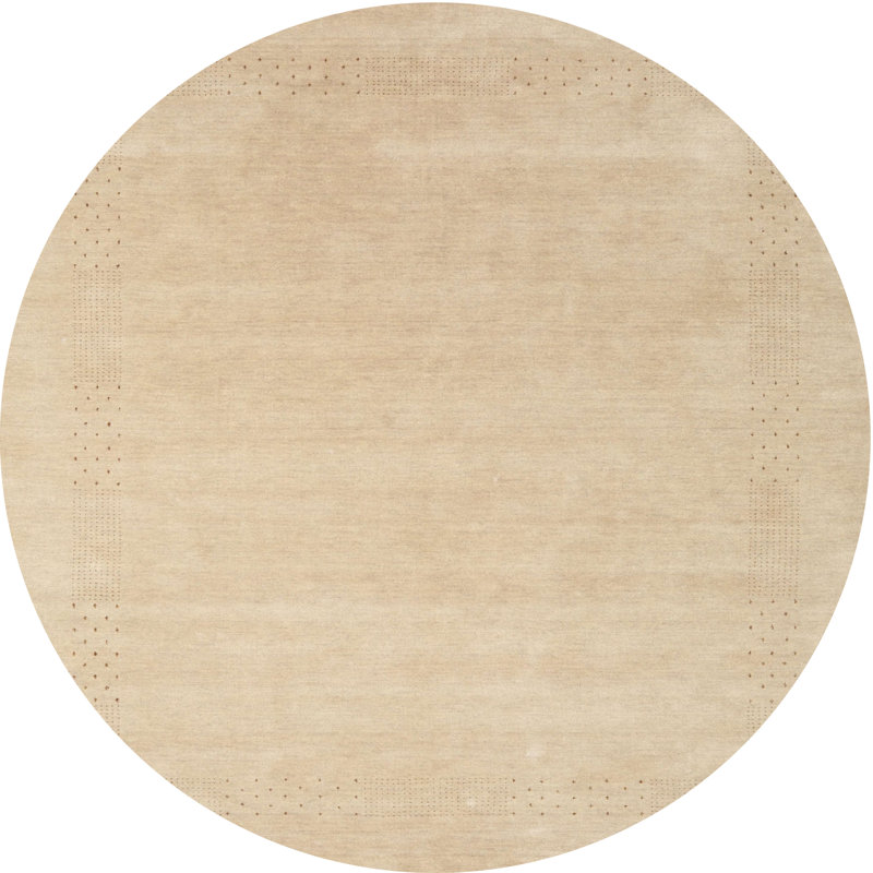 Surface beige contemporaine tapis, Rond 4 pi