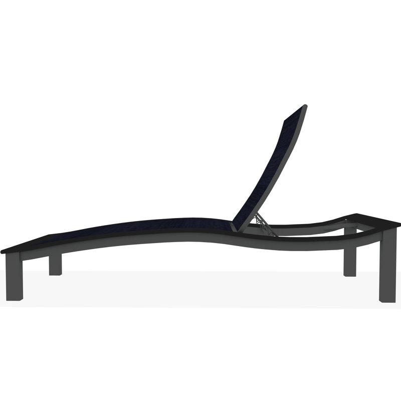 Bazza Outdoor Chaise Lounge, Collect Indigo, Graphite