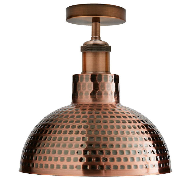 Kari Semi Flush Mount, Copper