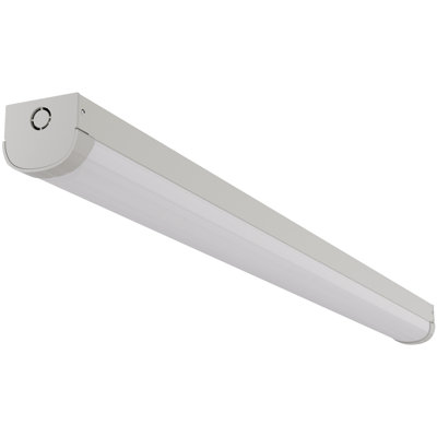 Éclairage de cage linéaire à 2 niveaux avec capteur de mouvement à 2 niveaux avec télécommande, 2 watts 10W / 20W 1250lm / 2500lm, 5000K, 100-277V, plafonnier commercial à DEL à intensité variable, ETL / DLC