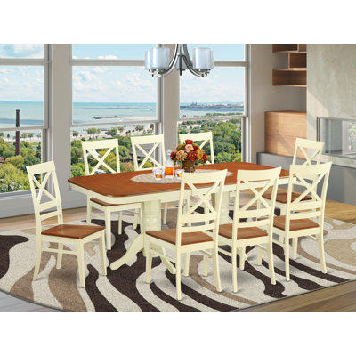 Gillham Butterfly Leaf Rubberwood Solid Wood Dining Set