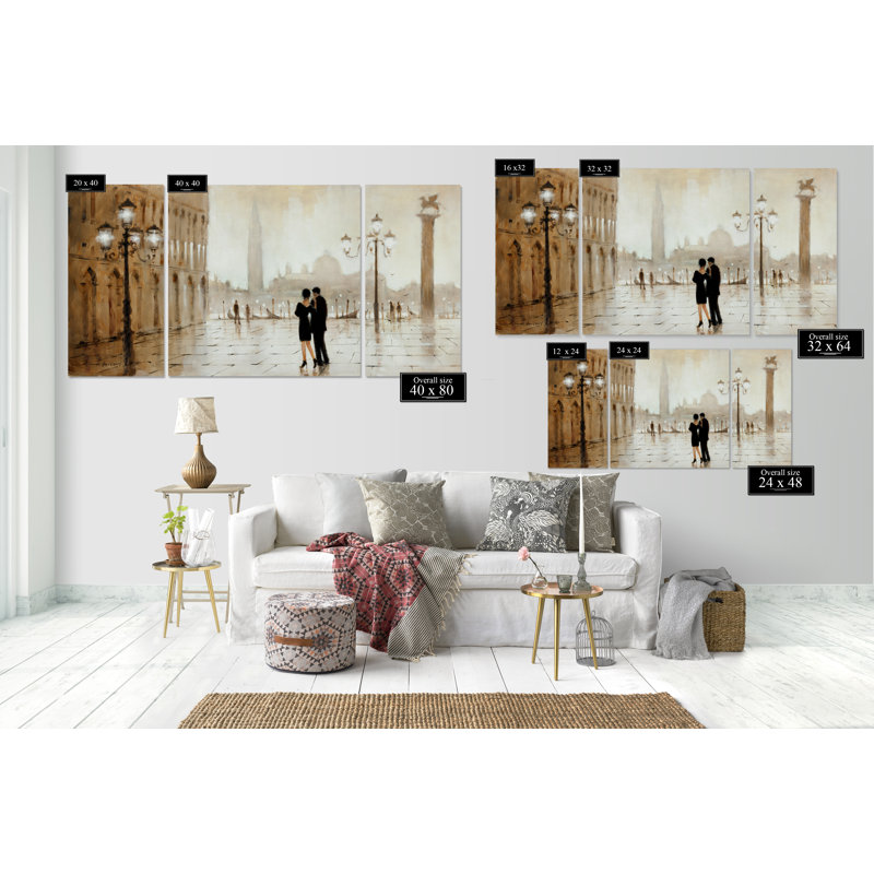 Une « night out » de qualité supérieure, reproduction d’image multi-pièces sur toile, H 24 po x l 48 po x P 1,5 po