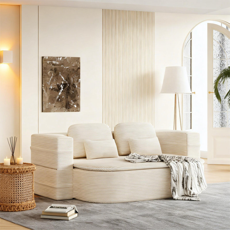 Canapé de plancher, Beige