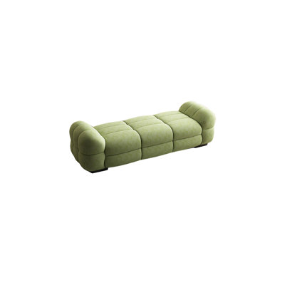 Banc rembourré doux et confortable en microfibre / microsuède