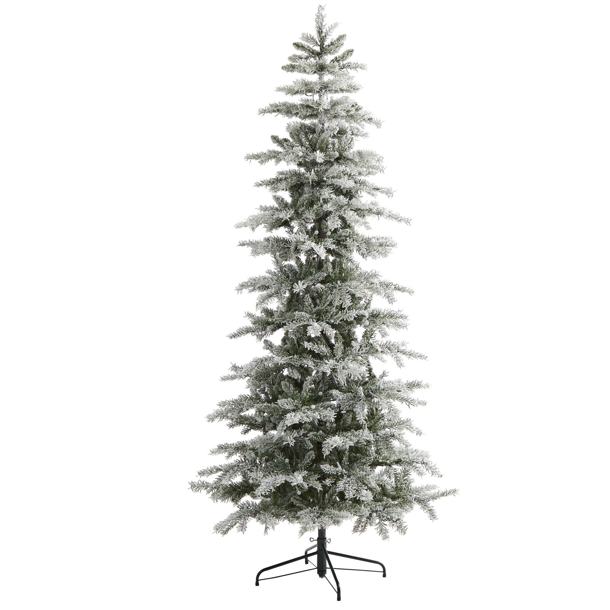 Lighted Artificial Spruce Christmas Tree, 7.5' H