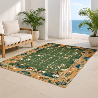 Tapis d'intérieur et d'extérieur brun français