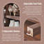 Armoire de rangement en bois d'ingénierie arquée 71 po H-1009375509-1032443453