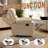 Manual Recliner Chair ,Small Recliners For Small Space, Soft Fabric Upholstered Recliner With Side Pocket-114237525