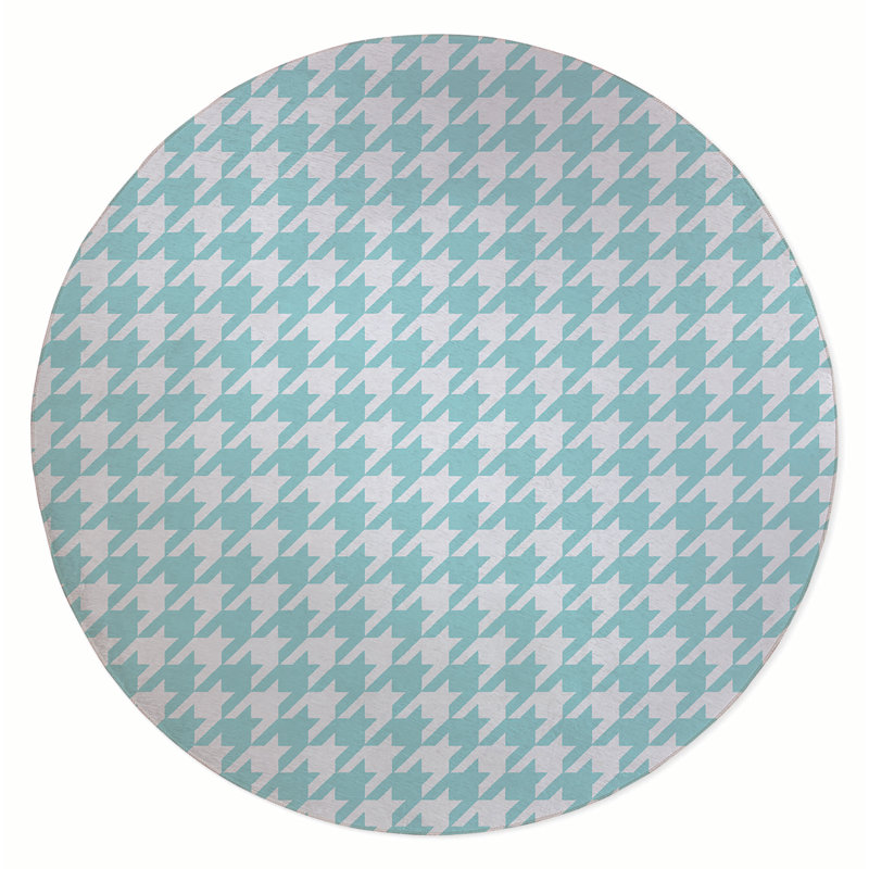 Tapis d'extérieur Envoyer dans les chiens, Rond 5 pi