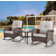 Gaetanino Wicker Rattan Outdoor Rocking Chair Set with Side Table (2 chairs and 1 side table)