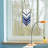 14"H Tiffany-Style Blue Arrows Stained Glass Window Panel