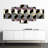 Abstract Geometric Gradient Geometric Cubes 5 Pieces by Jonathan A.-93024327