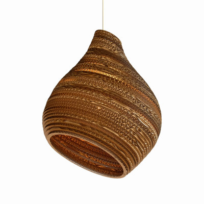 Scraplights Organic Hive Recycled Cardboard Pendant Light
